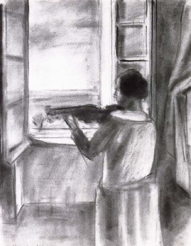 Henri Matisse Violinist window oil painting image